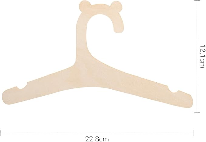 20 Pcs Kids Wooden Hangers,9'' Kids Baby Toddler Children Wooden Hangers,for Clothes & Pants,Baby Children Wooden Hangers