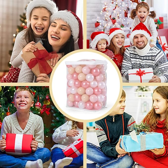 GOGOSO Ball Pit Balls for Toddles, Kids Plastic Balls for BallPit, Pool, Baby Party Accessories, Birthday Decoration 50 100 200 500 1000