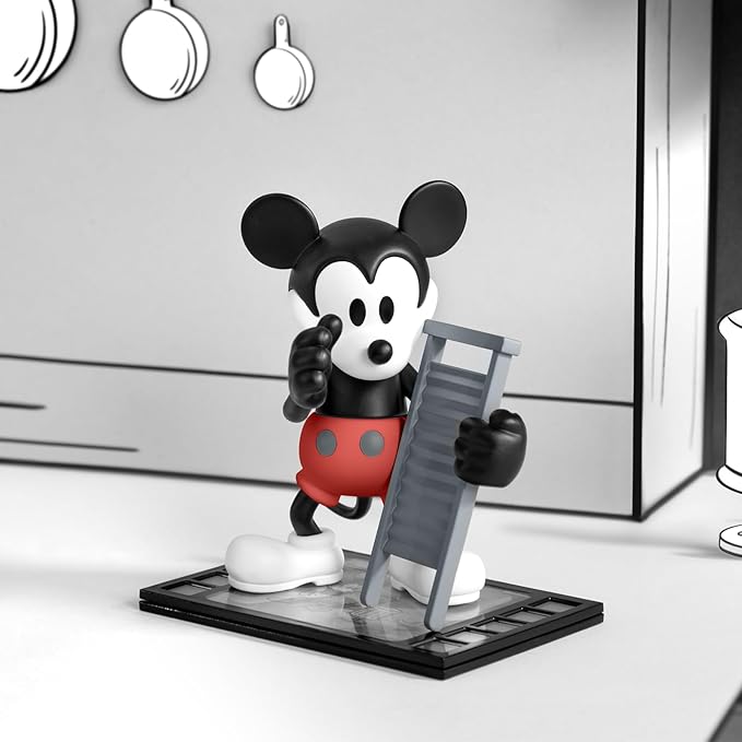 POP MART Disney Steamboat Willie Series Figures, Disney Blind Box Figures, Random Design Action Figures Collectible Toys Home Decorations, Holiday Birthday Gifts for Boys and Girls, Single Box