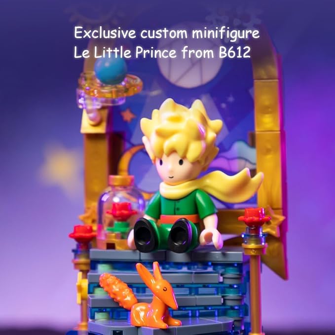 PANTASY Le Petit Prince Starry Gate Building Block Set – Creative DIY Model with Minifigure & Dust Cover Gift Adults and Kids Premium Building Blocks for Home Decor