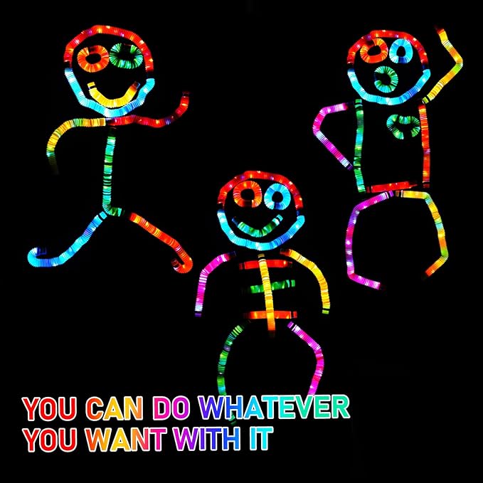 SCIONE 24 PCS Light up Party Favors Supplies for Kids 4-8-12, Bulk Glow Sticks Bracelet Necklace Accessories for Neon Birthday Return Gifts Treats, Valentines Goodie Bag Stuffer Fillers