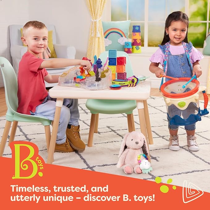 B. toys – Play Oven Set – 22-Piece Cake Baking Playset – Pretend Cupcake Decorating – Lights & Sounds – 3 Years + – Mini Chef - Bake-a-Cake Playset