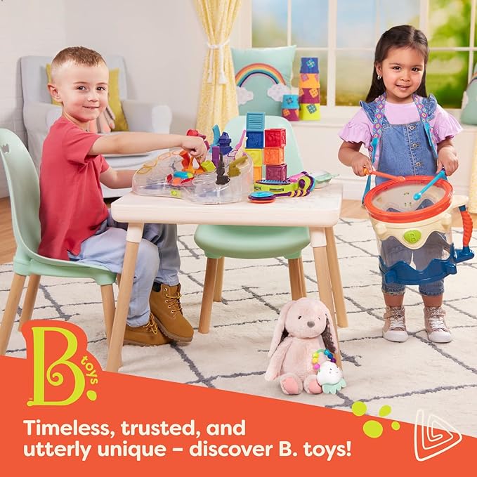 B. toys – Play Oven Set – 22-Piece Cake Baking Playset – Pretend Cupcake Decorating – Lights & Sounds – 3 Years + – Mini Chef - Bake-a-Cake Playset