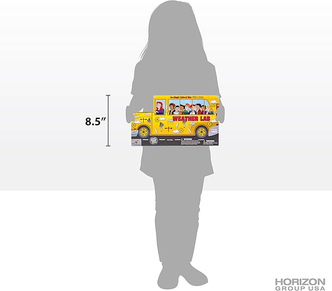 The Magic School Bus: Weather Lab By Horizon Group USA, Homeschool STEM Kit, Includes Hands-On Educational Manual, Weather Chart, Petri Dish, Data Notebook, Weather Station, Thermometer & More , Yellow