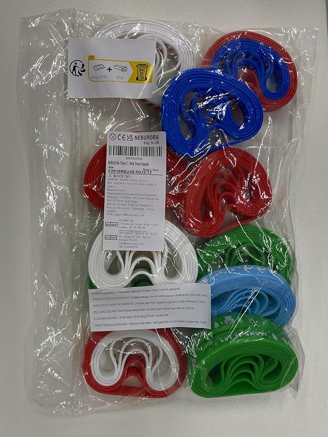 NEBURORA 72pcs Christmas Silicone Bracelet 8 Style Rubber Wristband Xmas Pattern Wrist Band for Merry Christmas Theme Party Decor Supplies