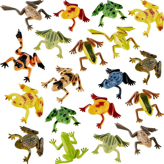 36 Pieces Plastic Frogs Toy Mini Vinyl Realistic Frog Toy Decorations Frogs Fun Rain Forest Character Toys Realistic Frog Figures Lifelike Toy for Crafting Party Supplies Home Decor Game